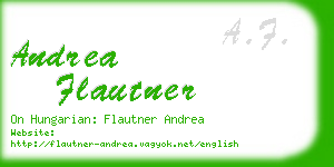 andrea flautner business card